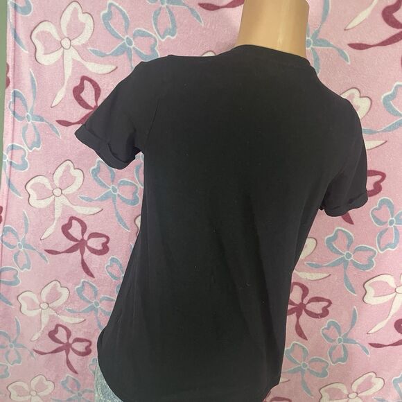 Desiree Size Medium Black Love Graphic Short Sleeve Tee - Picture 2 of 5